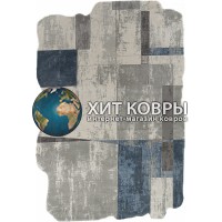 Турецкий ковер Safir 00838 Серый-синий
